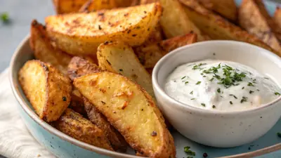Crispy Air Fryer Potato Wedges with Protein Dip - image 2