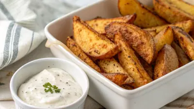 Crispy Air Fryer Potato Wedges with Protein Dip - image 3