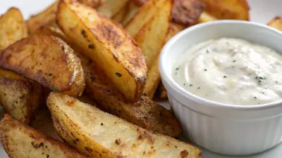 Crispy Air Fryer Potato Wedges with Protein Dip - image 1