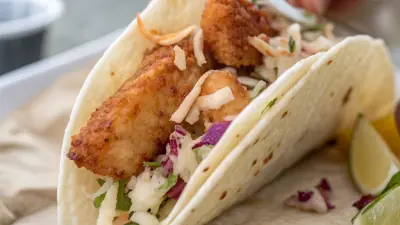 Lightning Cod Fish Tacos with Protein Slaw - image 1