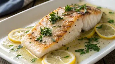 Lightning Pan-Seared Cod with Lemon Garlic - image 1
