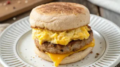Microwave Egg & Turkey Sausage Muffin - image 3