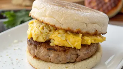 Microwave Egg & Turkey Sausage Muffin - image 1