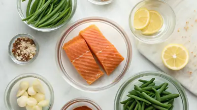 Pan-Seared Salmon with Garlic Green Beans - image 3
