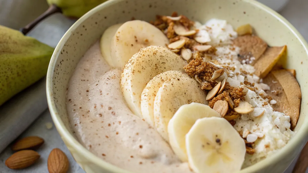 Spiced Winter Pear Protein Smoothie Bowl - image 1