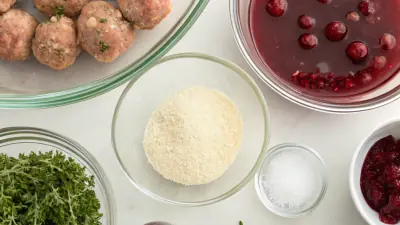 Winter Herb Turkey Meatballs with Cranberry Glaze - image 3
